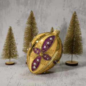 Jajko a’la Faberge: Fioletowy ornament 1szt.