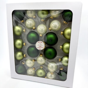 Zestaw zielonych bombek