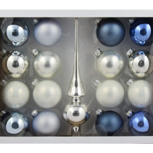 Zestaw gładki bombki + czub