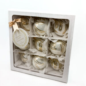 Zestaw prezentowy biało-złoty