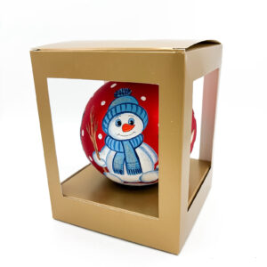 Bombka szklana bałwanek