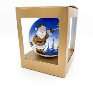 Bombka szklana Mikołaj [1szt.] 12cm