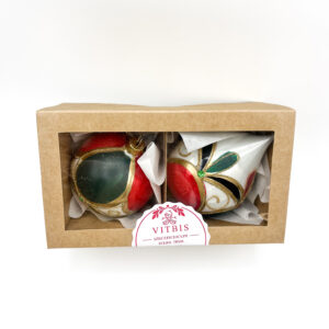 Zestaw bombka i burak ARLEKIN [8cm]