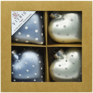 Zestaw mroźne serca w kropki [4szt.]