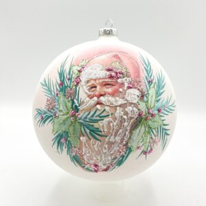 Bombka pastelowy Mikołaj [15cm] 1szt.