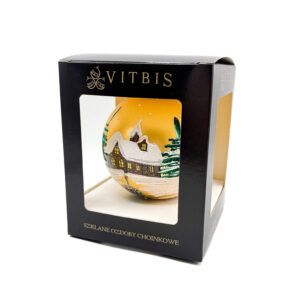 Bombka złoty pejzaż [10cm]