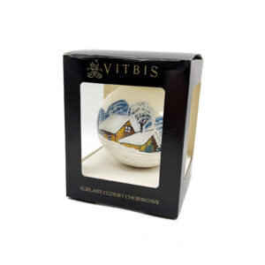 Bombka biały pejzaż [10cm]