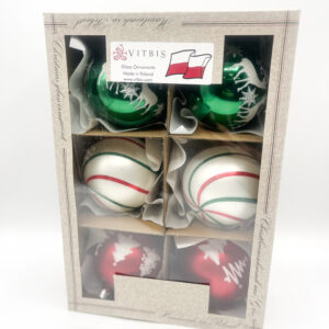 Zestaw bombek tradycyjnych [8cm] 6szt