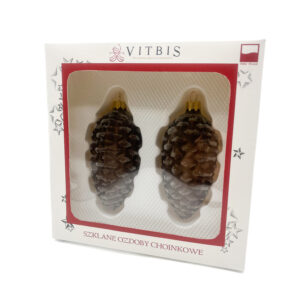 Zestaw brązowe szyszki 2szt. [11cm]