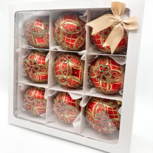 Zestaw prezentowy czerwony [10cm] 9szt.