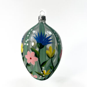 Bombka jajko – wiosenna łąka [12cm] 1szt.