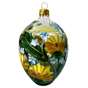 Wiosna na szkle. Jajko w żonkile. [12cm]