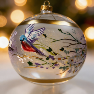 Wiosna na szkle – rajski ptak [15cm] 1szt.