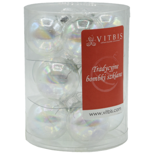 Tuba Iryzowanych  Bombek Zestaw 12szt.