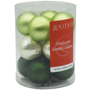 Tuba Wielobarwnych  Bombek Zestaw 12szt.