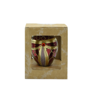 Bombka jajko a’la faberge – Królowa Świąt [11cm] 1szt.