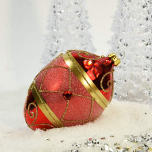 Bombka jajko a’la faberge – Królowa Świąt [11cm] 1szt.