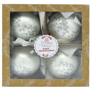 Zestaw srebrne listki [10cm] 4szt.