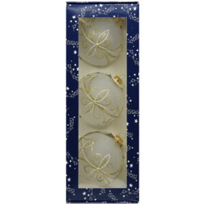 Zestaw biały mat [8cm] 3szt.