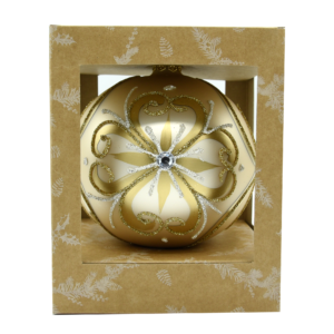 Bombka szklana szampanowa kula 1szt. [12cm]