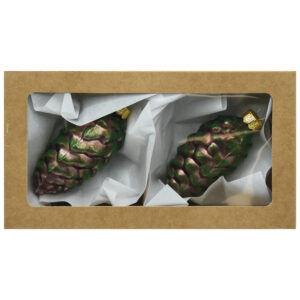 Zestaw brązowe szyszki 2szt. [8cm]