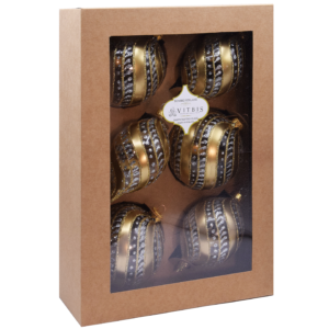 Zestaw  transparentny bombka/owal [6szt.] (10cm)