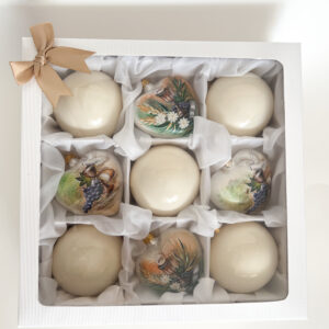 Kolekcja okazjonalna – Pamiątka pierwszej komunii świętej bombka/serce[10cm]