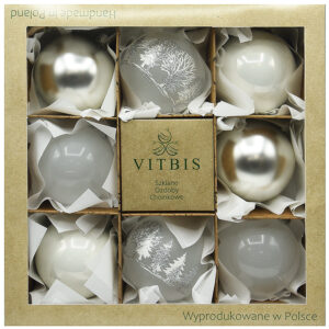 Zestaw bombek choinkowych [8cm] 8szt.