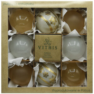 Zestaw bombek choinkowych [8cm] 8szt.