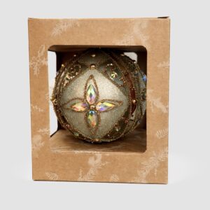 Bombka szklana pistacjowa 1szt. [10cm]