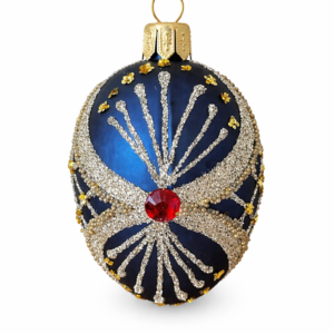 Bombka jajko a’la faberge – Królowa Świąt[ 8cm] 1szt.
