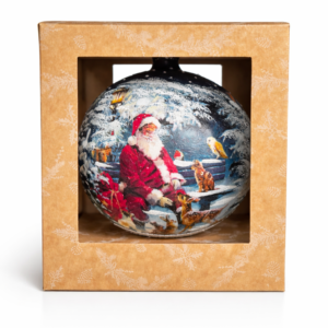 Magia świąt – Święty Mikołaj wśród zwierząt [1sz] 15cm.