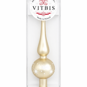 Szpic dekorowany szampanowy 1szt.