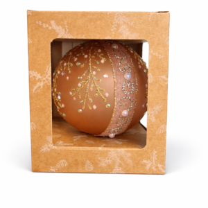 Bombka szklana różowa matowa1szt. [10cm]